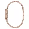 FURLA Arco Mini relógio de senhora de quartzo WW00004008L3 30mm prateada mostrador branco bracelete de pele preta