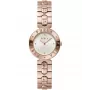 FURLA Arco Mini relógio de senhora de quartzo WW00004008L3 30mm prateada mostrador branco bracelete de pele preta
