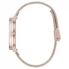 Relógio de quartzo para mulher Furla Arco 38mm aço inoxidável tom ouro rosa pele rosa