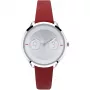 FURLA Giada relógio de senhora analógico de quartzo R4251102507 31mm mostrador prateado bracelete de pele preta