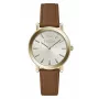 Relógio de quartzo de mulher FURLA Giada WW00003002L2 38mm com mostrador prateado e bracelete de pele azul
