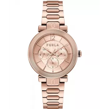 Relógio de quartzo para mulher FURLA Giada WW00011006L3 38mm prateado pele rosa