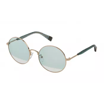 Óculos de sol FURLA SFU235-56300V para mulher borboleta/olho de gato - armação em acetato Havana/castanho, lentes degradê castanhas, 56/20/135 mm