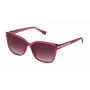 Furla SFU336 Óculos de sol para mulher - armação de acetato Havana com lentes castanhas degradê - 55/18/135 mm