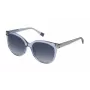 Óculos de sol de mulher FURLA SFU337-5497DY, armação de acetato Havana castanho, lentes castanhas degradê, 54 mm