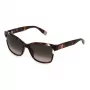 Óculos de sol de mulher FURLA SFU470-5401AY - armação em acetato preta, lentes degradê cinzentas, 54 mm