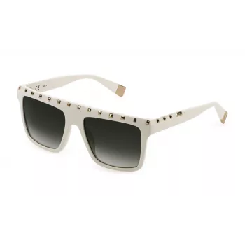 FURLA SFU535-5403GF Óculos de sol para mulher formato olho de gato Havana castanho degradê 54 mm