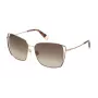 Óculos de sol FURLA SFU600-590A93 mulher Havana armação de acetato lentes castanhas degradê 59 mm