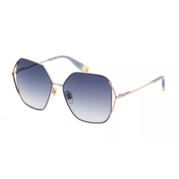 Óculos de sol de mulher FURLA SFU601-580492 Havana castanho acetato 58mm