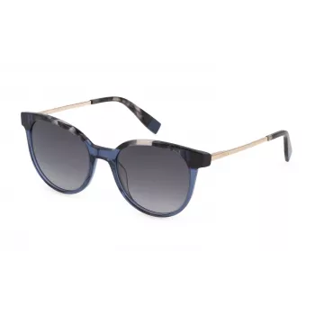 Óculos de sol de gatinho para mulher FURLA SFU602-53AGQX Havana castanho degradê 53mm