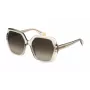 Óculos de sol de mulher FURLA SFU620V5603GE - Armação de acetato preto brilhante com lentes cinzentas degradê