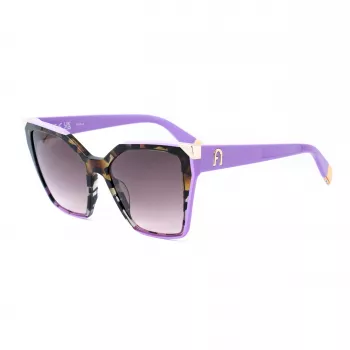 FURLA SFU686V5403KA mulher Havana óculos de sol quadrados 54/18/140 mm