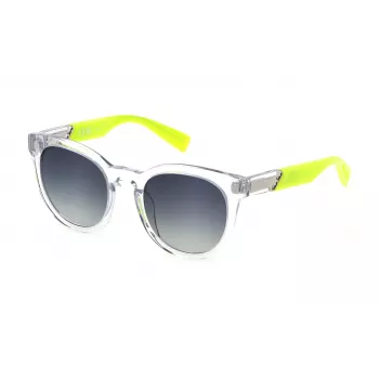 Óculos de sol de mulher FURLA SFU687-510P79 borboleta Havana acetato castanho lentes degradê 51/21/140 mm