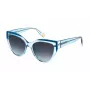 Óculos de sol de mulher FURLA SFU694-5506N1 formato olho de gato - armação em acetato, lentes em policarbonato, proteção UV400 - 55/18/140 mm