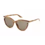 FURLA SFU783-55092M Óculos de sol quadrados para mulher Havana/castanho 55/15/140 mm