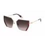 Óculos de sol de mulher FURLA SFU786V570AHL, armação em acetato havana castanho, lentes castanhas degradê, 57/14/140 mm