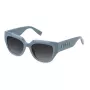 Óculos de sol FURLA SFU809V5304GT para mulher retangulares Havana castanho degradê 53mm