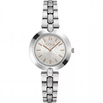 FURLA Relógio de mulher Arco Chain WW00002005L1 34mm aço inoxidável tom prateado