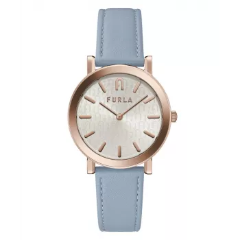 FURLA relógio de pulso de mulher Arco Chain WW00003005L3 38 mm ouro rosa aço inoxidável