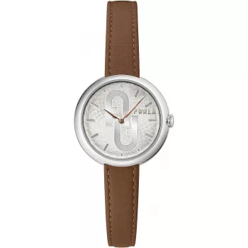 Relógio de pulso de mulher FURLA Arco Chain WW00005001L1 32mm aço inoxidável prateado