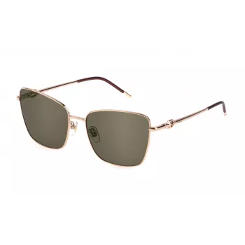 Óculos de sol de mulher em forma de olho de gato FURLA SFU714-580300 Preto/Cinzento 58mm