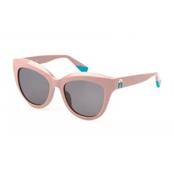 Óculos de sol cat-eye FURLA mulher SFU780-540816 Havana acetato lentes degradê castanhas 54/15/140 mm