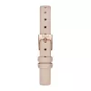 Relógio de mulher FURLA WW00018008L3 38mm aço inoxidável quartzo analógico mostrador prateado bracelete de pele preta