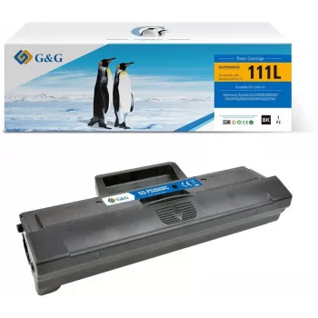 G&G 14148 Cartucho de toner compatível com Samsung MLT-D111L / HP SU799A - preto, alta capacidade (1.800 páginas)