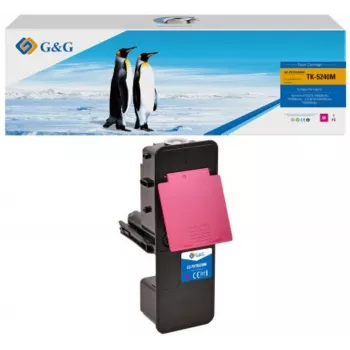 G&G 14778 Cartucho de toner compatível para Kyocera TK-5240M – Magenta, Laser, 3.000 páginas