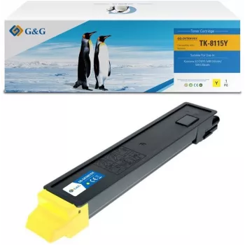 G&G toner compatível com Kyocera TK-8115Y/ 1T02P3ANL0