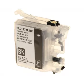 Tinteiro G&G compatível com Brother LC-127XLBK de alta capacidade, preto (14516)
