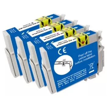 G&G Tinteiro compatível Epson 603XL de alta capacidade pack de 4 - preto, ciano, magenta, amarelo (GP-E603XLBKCMY-4P)