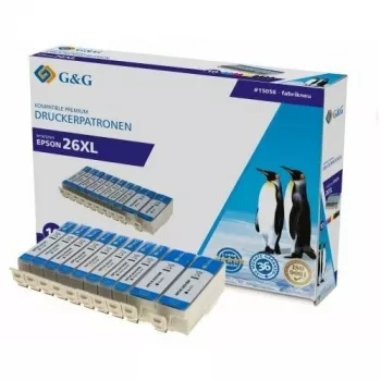 G&G multipack de tinteiros compatíveis para Canon PGI-2600XL/CLI-2610XL - preto, ciano, magenta, amarelo (pack de 4)