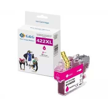 G&G tinteiro magenta compatível para Brother LC422XLM (1500 páginas) - 20586