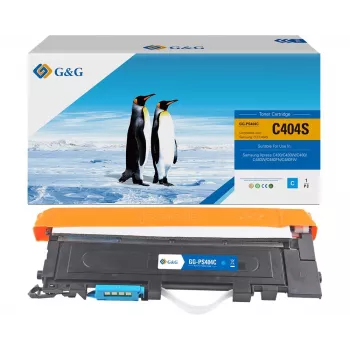 G&G Cartucho de toner compatível ciano para Samsung CLT-C404S / HP ST966A (14463)