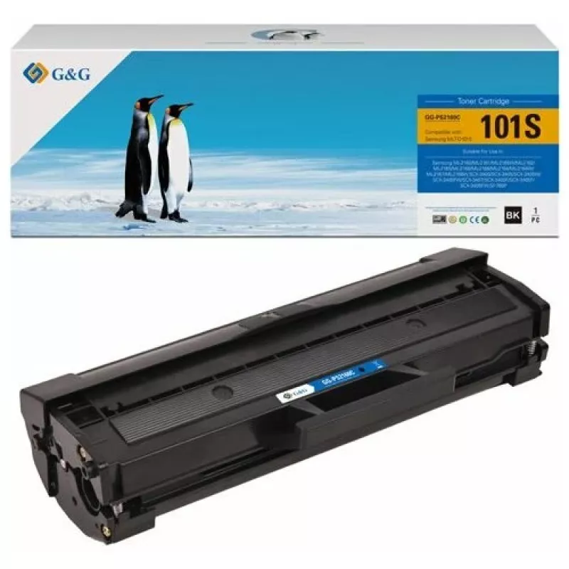 G&G 14181 cartucho de toner compatível com Samsung MLT-D101S / HP SU696A