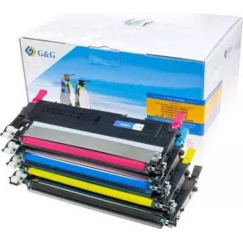 G&G Toner compatível multipack para Samsung CLT-P4092C – Preto, Ciano, Magenta, Amarelo (pack de 4) 15003