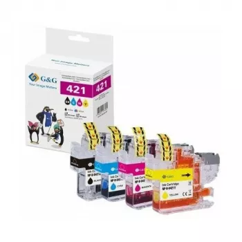 G&G GP-B421BKCMY-4P tinteiros pack de 4 compatíveis com HP OfficeJet Pro (preto, ciano, magenta, amarelo) High Yield 950XL/951XL