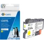 Cartucho de tinta compatível G&G com Brother 427XL LC-427XLY amarelo