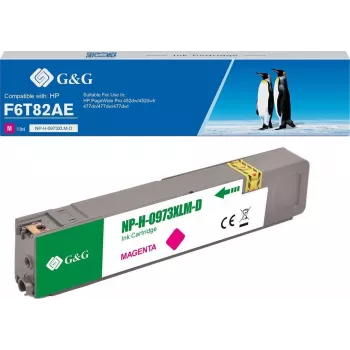 Cartucho de tinta G&G compatível com HP 973X / F6T82AE XL magenta