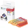 Conjunto de cartuchos de tinta G&G Ninestar XXL para Canon CLI-581XXL BK/C/M/Y, compatíveis, pack de 4