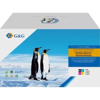 Toner G&G NT-PH2030BK/C/M/YB-V5-UP-4-S1 pack de 4 preto, ciano, magenta, amarelo