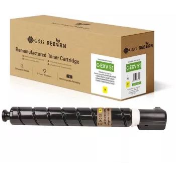 G&G Reborn Tinteiro de toner compatível com Canon C-EXV 51 (0484C002) amarelo