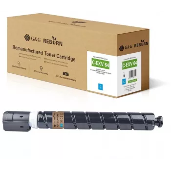 Cartucho de toner G&G compatível com Canon C-EXV 64 (5754C002) ciano