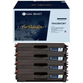 Conjunto de 4 toners G&G Select compatíveis com Brother TN-423CMYK (21144)