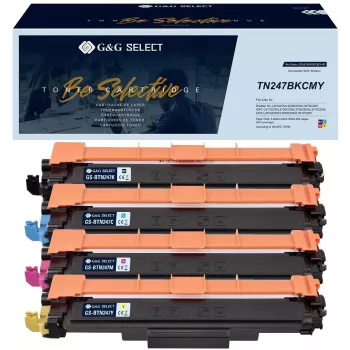 Toner G&G Select pack de 4 para Brother TN-247CMYK BK/C/M/Y (21134)