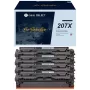 G&G Select XL Toner 4-Pack para HP 207X (Preto, Ciano, Magenta, Amarelo) - Compatível, Alto rendimento