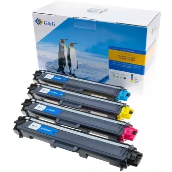 Toner G&G pack de 4 para Brother TN241/TN242/TN245/TN246 preto, ciano, magenta, amarelo