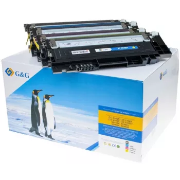 G&G Toner pack de 4 para Samsung P406C/HP SU375A preto/ciano/magenta/amarelo