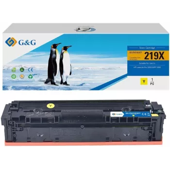 Cartucho de toner G&G como substituto para HP 219X / W2192X Amarelo (Alta capacidade) GG-PH2192XFY